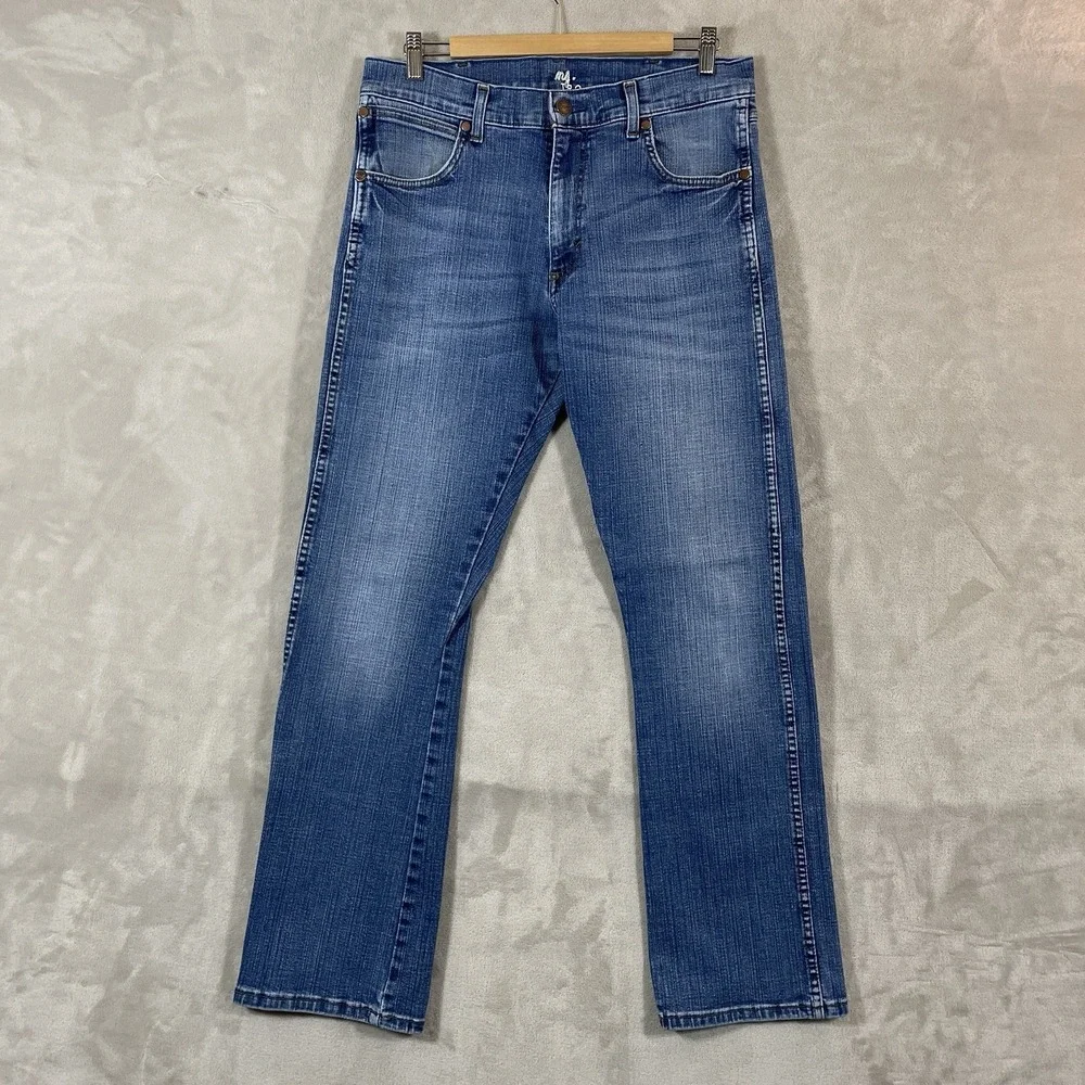 Wrangler Retro Slim Boot Jeans Mens 34x34 Medium Wash Denim 77MWZLL